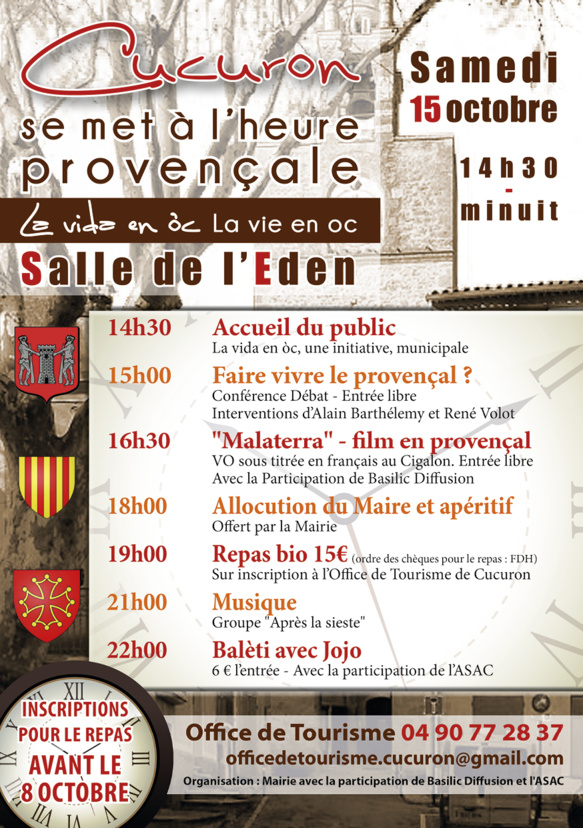 Cucuron à l'heure de la culture occitane Cucuron à l'heure de la culture occitane