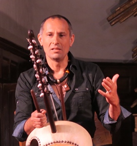 Vincent Zanetti, chasseur initié et artiste "qui se laisse porter" (photo MN) Vincent Zanetti, chasseur initié et artiste "qui se laisse porter" (photo MN)