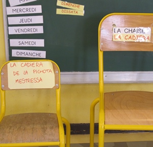 Plus de 8000 élèves apprennent encore l'occitan dans le premier degré. Ils ne représentent pas pourtant plus de 3% de l'effectif total (photo MN)