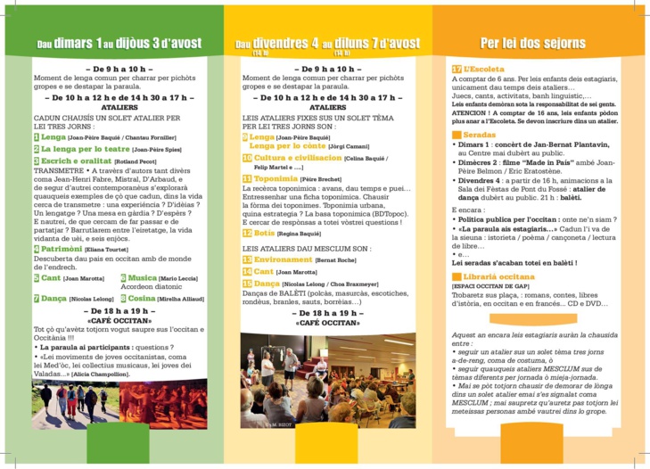 Les Rescòntres Occitans dans le Champsaur Les Rescòntres Occitans dans le Champsaur