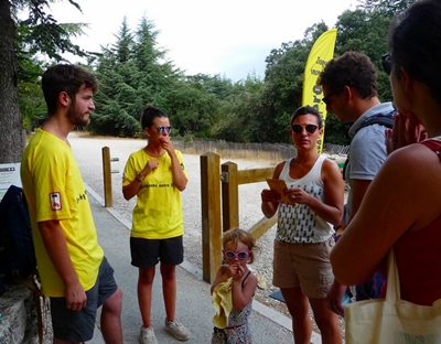 Jeunes en forêts, conscientisation des risques d'incendie en forêt (photo PNR DR)