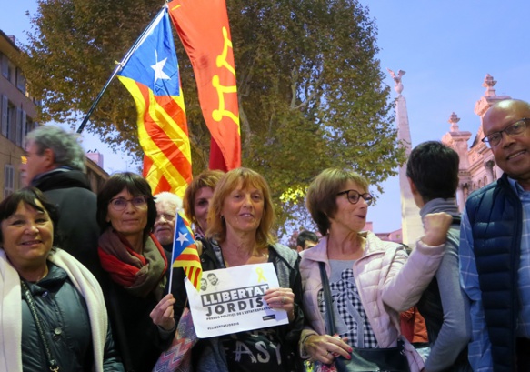 En soutien de la démocratie catalane à Marseille le 1er décembre