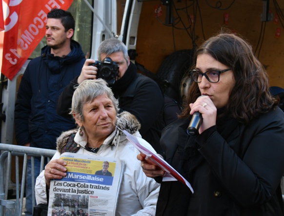 Emilie Parente est secrétaire de la CGT du journal La Marseillaise : "le projet d'information en proximité dépend d'un nombre conséquent de journalistes" (photo Mohammed El Hamzaoui DR)