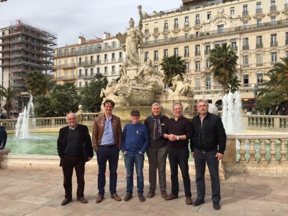 Les membres fondateurs du collectif à Toulon (photo, avec l'aimable autorisation de Pierre Louis Pages DR)