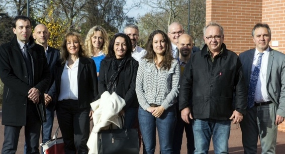 L'équipe de l'Office Public de la Langue Occitane. Créé en septembre 2015, il affiche parmi ses missions le "soutien aux médias" (photo MN)