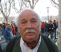 Un militant. Ici lors de la manifestation pour l'occitan dans la vie publique, à Béziers en mars 2007 (photo MN) Un militant. Ici lors de la manifestation pour l'occitan dans la vie publique, à Béziers en mars 2007 (photo MN)