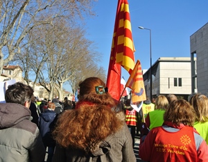 La plupart des professeurs d'occitan langue d'oc avaient choisi de "faire poids" à Avignon pour la grève nationale de mardi (photo XDR) La plupart des professeurs d'occitan langue d'oc avaient choisi de "faire poids" à Avignon pour la grève nationale de mardi (photo XDR)
