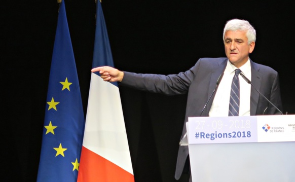 27 septembre à Marseille, Hervé Morin, le président de Régions de France. La Commission Cultures et Langues Régionales vient de protester contre la réforme des lycées (photo MN) 27 septembre à Marseille, Hervé Morin, le président de Régions de France. La Commission Cultures et Langues Régionales vient de protester contre la réforme des lycées (photo MN)