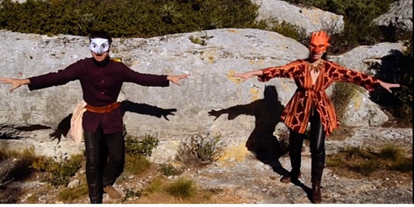 Image du clip "Lo pantaï de Palheira", ou comment poétiser l'hallucination d'un témoin qui croit avoir vu la transformation d'un loup garou (photo Indémo DR) Image du clip "Lo pantaï de Palheira", ou comment poétiser l'hallucination d'un témoin qui croit avoir vu la transformation d'un loup garou (photo Indémo DR)