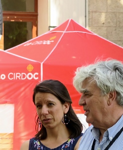 Estelle Ceccarini et Martin Paul, les Rescòntres concoctés dans l'urgence ont rassemblé. Succès prometteur ? (photo MN)