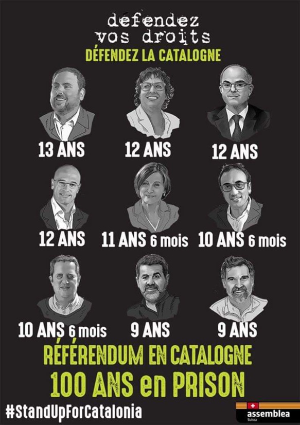 Les prisonniers politique catalans (photo XDR) Les prisonniers politique catalans (photo XDR)