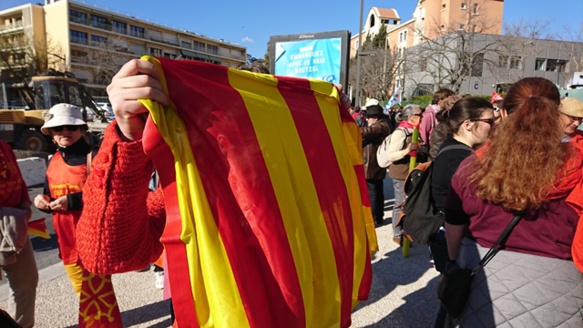 20 mars dernier, rassemblement de protestation contre la Réforme des Lycées, devant le Rectorat d'Aix-Marseille (photo MNà