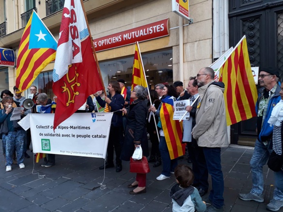 A Nice samedi près du Consulat d'Espagne (photo CSPC DR)