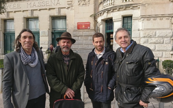 Quelques uns parmi les enseignants d'Occitan-Langue d'Oc de l'Académie de Nice. Une situation de résistance forcée par la réforme des lycées (photo MN)