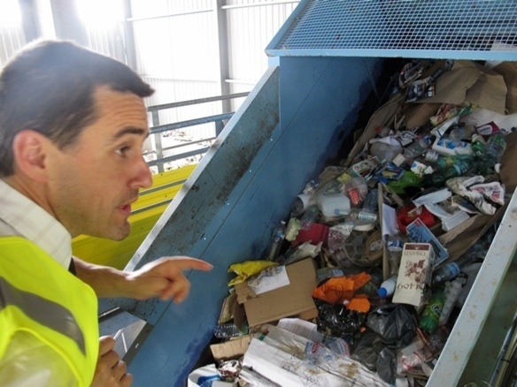 Le système de taxes d'Eco Emballages (ici le délégué Sud Est Richard Quemin) favorise désormais l'emploi de plastiques recyclables (photo MN)