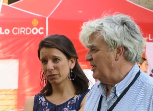 Estello Ceccarini et Paul Martin à Salinelles en juin 2019 : une première édition prometteuse des Rencontres littéraires d'Oc, qui sera renouvelée, mais quand ? (photo MN) Estello Ceccarini et Paul Martin à Salinelles en juin 2019 : une première édition prometteuse des Rencontres littéraires d'Oc, qui sera renouvelée, mais quand ? (photo MN)