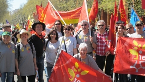 Très présent à Toulouse le 31 mars dernier sur le pavé revendicatif, l'IEO 06 le sera aussi sur le terrain culturel chez lui  en 2012-13 (photo MN)