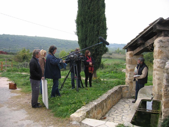 La télé régionale vient pour parler du film (photo LR DR)