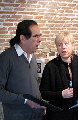 Miquèu Tournan et Patricia Jouve chantent déjà ensemble dans le groupe vocal Trelutz (photo MN)