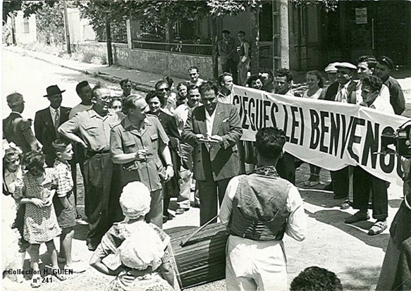 Jorgi Reboul après guerre à Allauch. L'animateur de la vie occitane aurait mérité d'être cité (photo XDR)