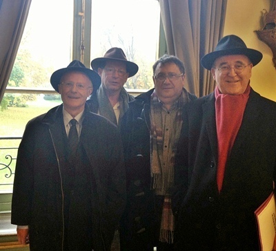 Le groupe de personnalités occitanistes à l'Elysée le 14 novembre (photo XDR)