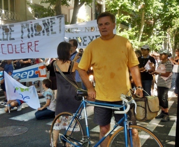 Accordéon, vélo, bateau, Occitanie, projets plein l'agenda... Gérard Bourgeat ne manquait ni d'occupations, ni d'humour (photo FC)