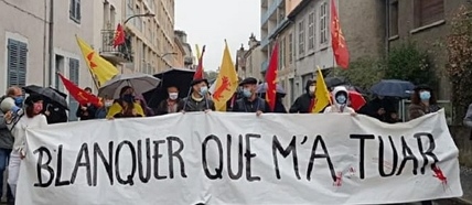 En Béarn une banderolle ironique (photo XDR)