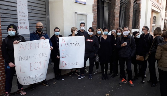 La grève des enseignants à Marseille (photo SL DR)