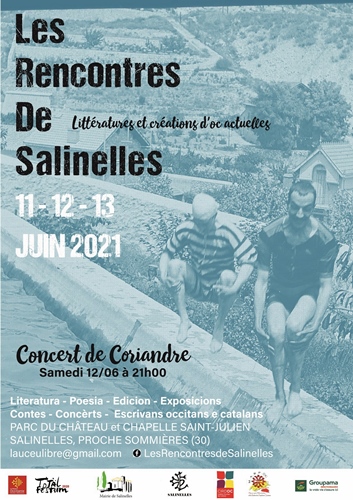 Les Rencontres de Salinelles auront lieu en juin 2021 Les Rencontres de Salinelles auront lieu en juin 2021