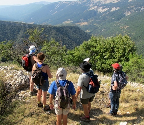 Animation "Découverte de l'environnement" en 2012 dans la région d'Annot (photo MN)