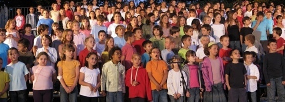 533 enfants sont attendus pour chanter en occitan à Aix, plus qu'en 2009 (comme ici, photo MN)