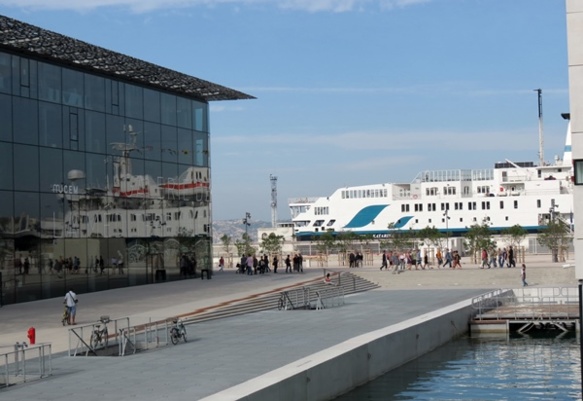 Inauguré en juin 2013, le Mucem est un des évènements de l'année Marseille Capitale Européenne, mais ne se préoccupe pas de la provençalité de Marseille (photo MN)