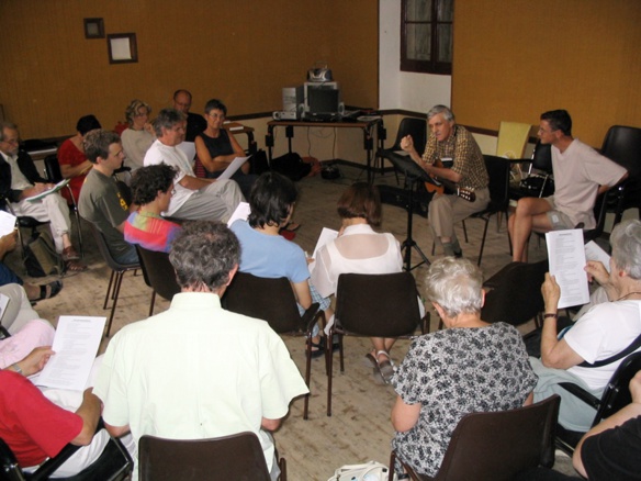 Premiers stages à Villeperdrix, ici avec Jan-Bernat Plantevin (photo JL Ramel DR) Premiers stages à Villeperdrix, ici avec Jan-Bernat Plantevin (photo JL Ramel DR)