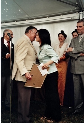 Remise du prix Vouland en mai 2004. "Au fond je n'avais rien fait véritablement encore" (photo MN)