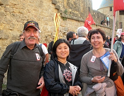 Avec Regina et Joan Pèire Baquié à Carcassonne en 2009 (photo XDR)