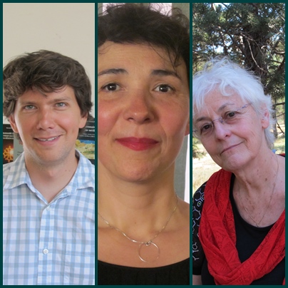 L'Anthropologue du langage Jaume Costa, l'artiste Guylaine Renaud, l'écrivaine Magali Bizot-Dargent (photo MN) L'Anthropologue du langage Jaume Costa, l'artiste Guylaine Renaud, l'écrivaine Magali Bizot-Dargent (photo MN)