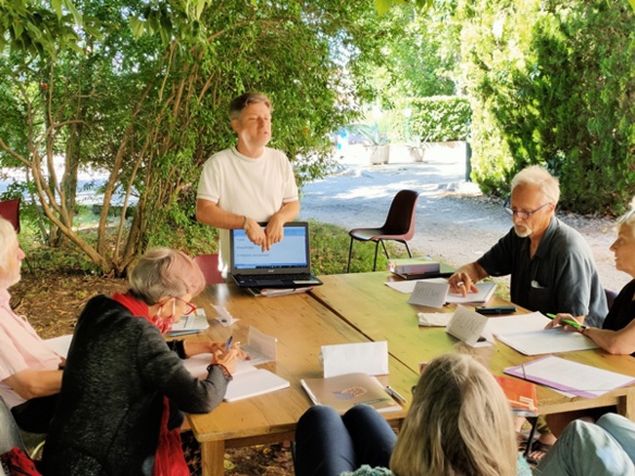 L'atelier de langue occitane sur le mode ludique et participatif (photo MN)