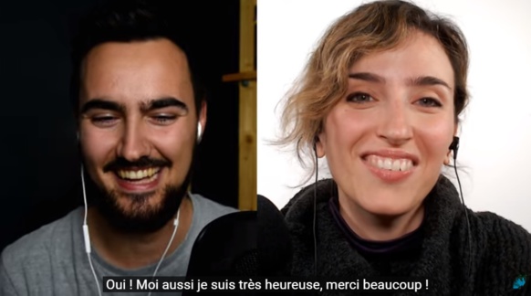 Ici avec la Youtubeuse catalane polyglotte Laura