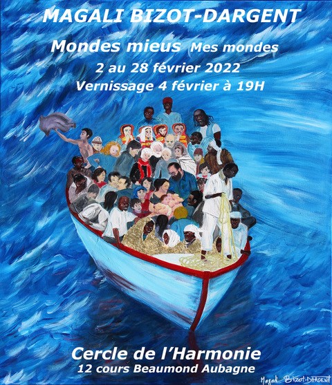 La crèche dans un bateau de migrants réfugiés, symbolique !