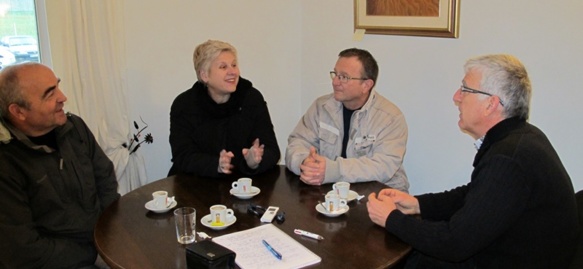 J.Jaque Murat, Patricia Jouve, Patrick Bobbio, Esteve Berrus : "La Charte européenne est une avancée, mais limitée" (photo MN)