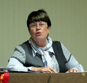 Josiana Ubaud. Pour elle le Mucem "emploie 22 scientifiques pour ne pas voir que les objets qu'il montre portent un nom régional" (photo MN)