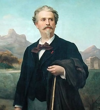 Frédéric MIstral par Jean-Baptiste Clément en 1888. Il veut favoriser la décentralisation quelle que soit la situation politique (XDR)