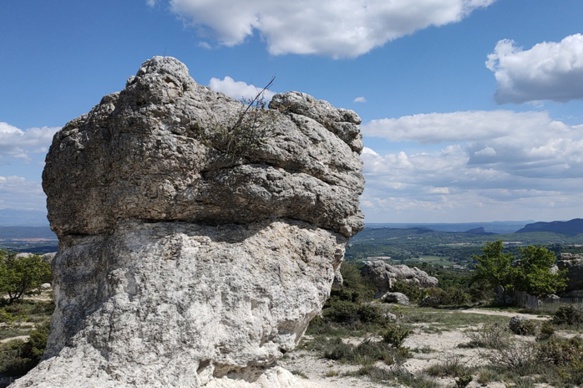 Voici plusieurs millions d'années l'océan noyait l'actuelle Forcalquier, à cent km du littoral actuel. Ce qui fut sera ? (photo MN) Voici plusieurs millions d'années l'océan noyait l'actuelle Forcalquier, à cent km du littoral actuel. Ce qui fut sera ? (photo MN)