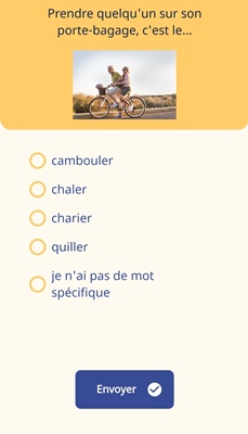 Un exemple des questions posées après téléchargement - uniquement sur smartphone ! Un exemple des questions posées après téléchargement - uniquement sur smartphone !