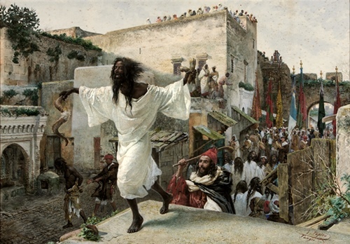 Tapiró, Fête des Issawa, en 1885 (coll. part.) Tapiró, Fête des Issawa, en 1885 (coll. part.)
