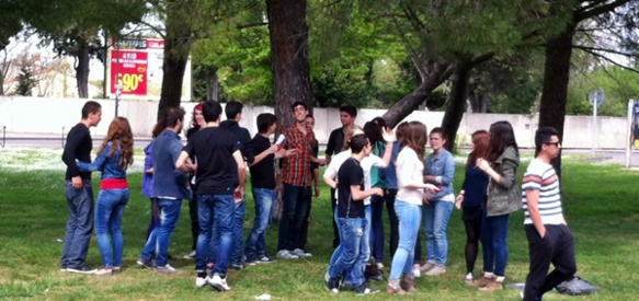 Elèves barcelonais et orangeois pour échanger en occitan, catalan, français et espagnol (photo XDR) Elèves barcelonais et orangeois pour échanger en occitan, catalan, français et espagnol (photo XDR)