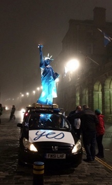 Edimbourg, avant le scrutin (photo JC DR)