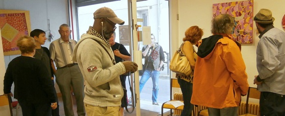 Au local de la Marpoc, au moment du vernissage l'association occitaniste gardoise veut valoriser les artistes régionaux (photo AC DR) Au local de la Marpoc, au moment du vernissage l'association occitaniste gardoise veut valoriser les artistes régionaux (photo AC DR)