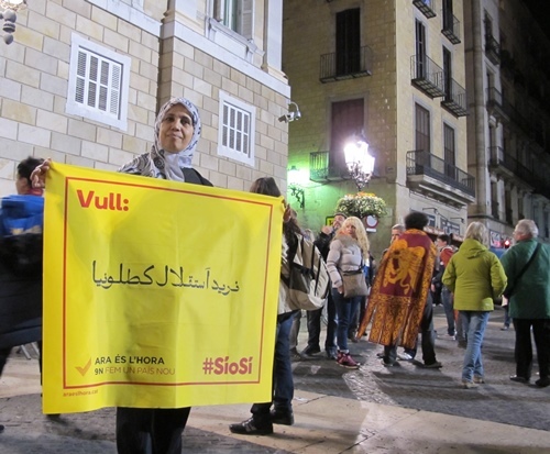 Chati a quitté Marrakech voici 25 ans, et pense qu'avec "une Catalogne indépendante nous serons plus libres" (photo MN)