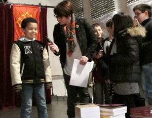 Dans les Bouches-du-Rhône les écoliers avaient fait la Dictada la veille, mais les familles ont fait ensuite le voyage jusqu'à Septèmes (photo MN)